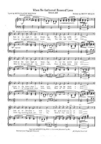 When we gathered roses of love